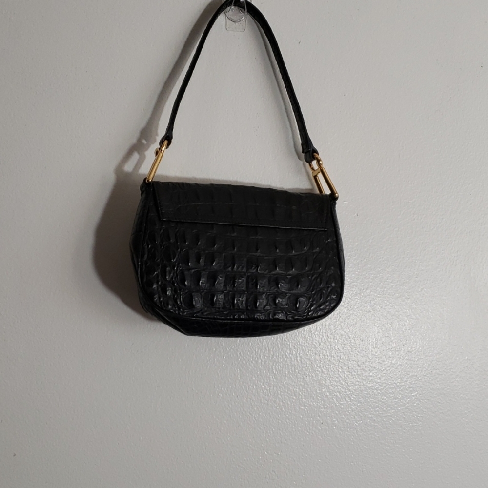 DEBBIE BROOKS CROC EMBOSSED LEATHER MINI BAG - Picture 5 of 9